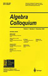 Algebra Colloquium封面