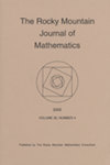 Rocky Mountain Journal Of Mathematics封面