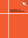 Mathematics Of Operations Research封面