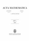 Acta Mathematica封面