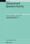 Classical And Quantum Gravity封面