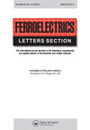 Ferroelectrics Letters Section封面