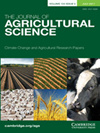 Journal Of Agricultural Science封面