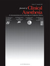 Journal Of Clinical Anesthesia封面