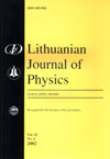 Lithuanian Journal Of Physics封面