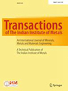 Transactions Of The Indian Institute Of Metals封面