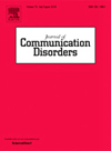 Journal Of Communication Disorders封面