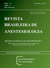 Revista Brasileira De Anestesiologia封面