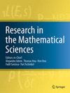 Research In The Mathematical Sciences封面